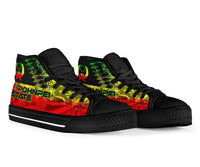 Pohnpei State High Top Shoes - Reggage Color Symmetry Style - Polynesian Pride