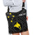 Papua New Guinea Personalised Boho Handbag - Flag With Polynesian Patterns (Black) - Polynesian Pride
