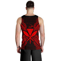 Hawaii Polynesian Men Tank Top Map Red - Polynesian Pride