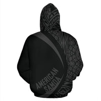 American Samoa Turtle Polynesian Zip up Hoodie Circle Style 01 - Polynesian Pride
