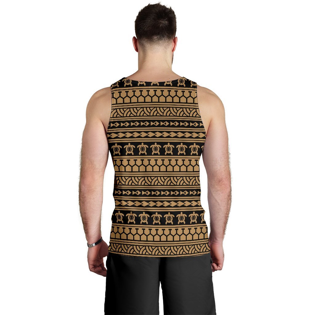 Polynesian Tattoo Tribal Gold Hawaii Men's Tank Top - Polynesian Pride
