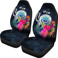 Federated States of Micronesia Car Seat Covers - Tropical Flower - Polynesian Pride