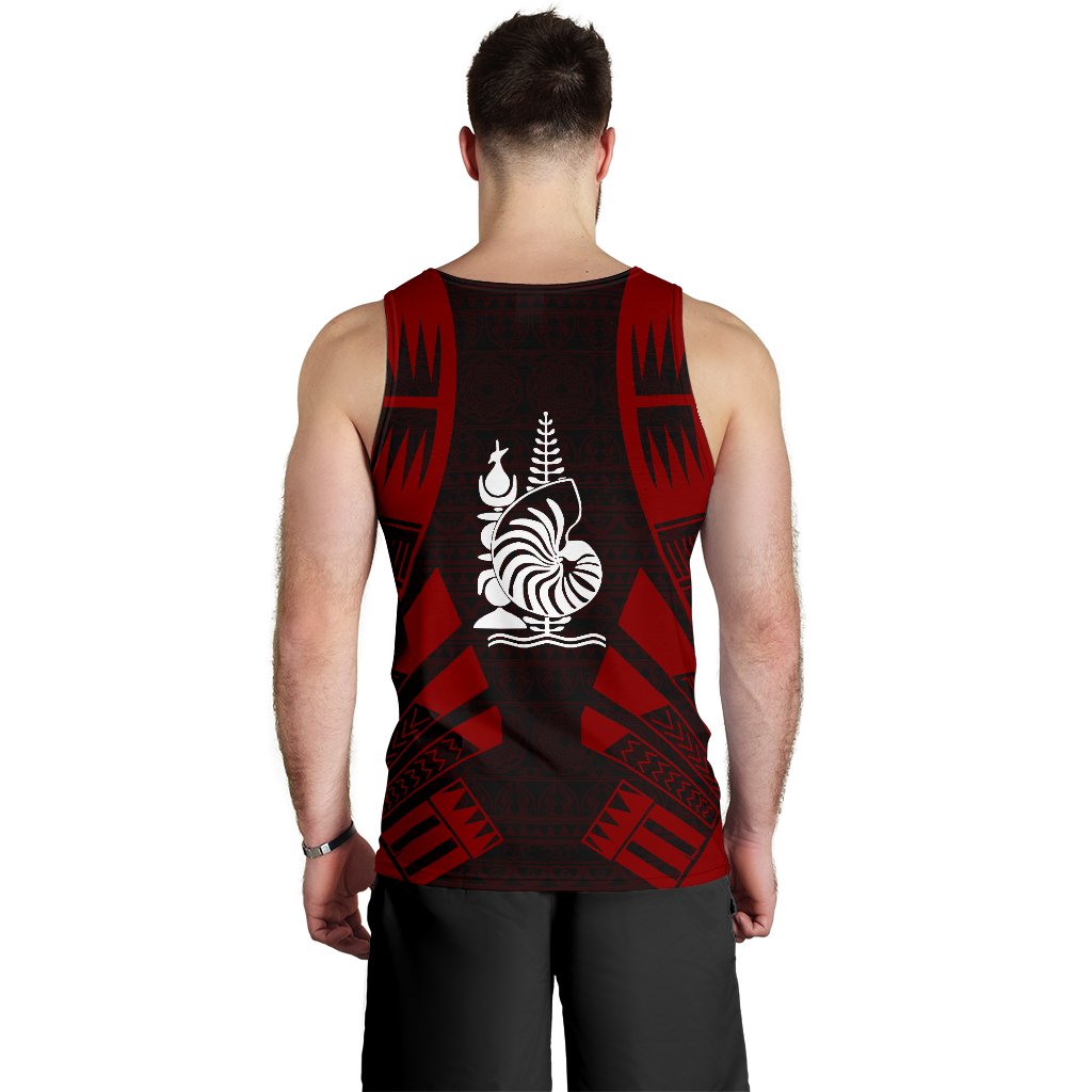 New Caledonia Men Tank Top - Polynesian Tattoo Red - Polynesian Pride
