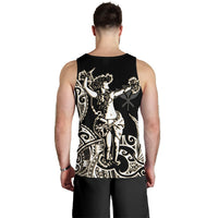 Polynesian Hawaii Men's Tank Top - Hula Girl White - Polynesian Pride