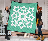 Hawaiian Premium Quilt Royal Pattern - Seafoarm - A1 Style - Polynesian Pride