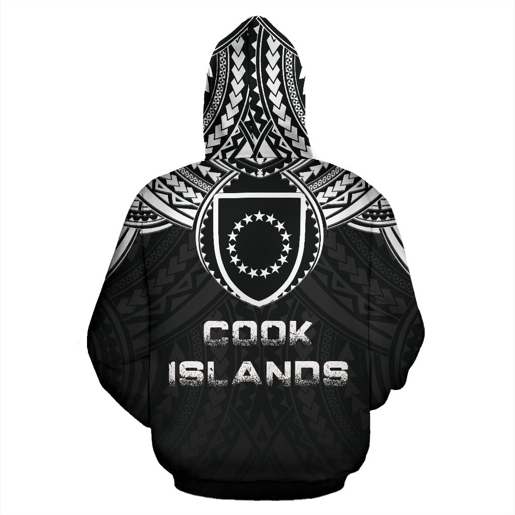 Cook Islands Coat of Arms and Poly All Over Hoodie - Polynesian Pride