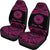 American Samoa Polynesian Custom Personalised Car Seat Covers - Pride Pink Version - Polynesian Pride