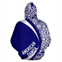 American Samoa Polynesian Zip up Hoodie Circle Style 05 - Polynesian Pride