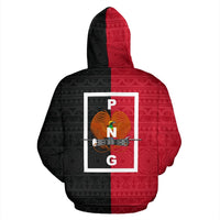 Papua New Guinea Zip up Hoodie Papua New Guinea Flag & Coat of Arms - Polynesian Pride