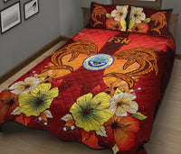 Federated States Of Micronesia Quilt Bed Sets - Tribal Tuna Fish - Polynesian Pride