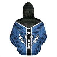 Kosrae All Over Zip up Hoodie Micronesian Homeland - Polynesian Pride