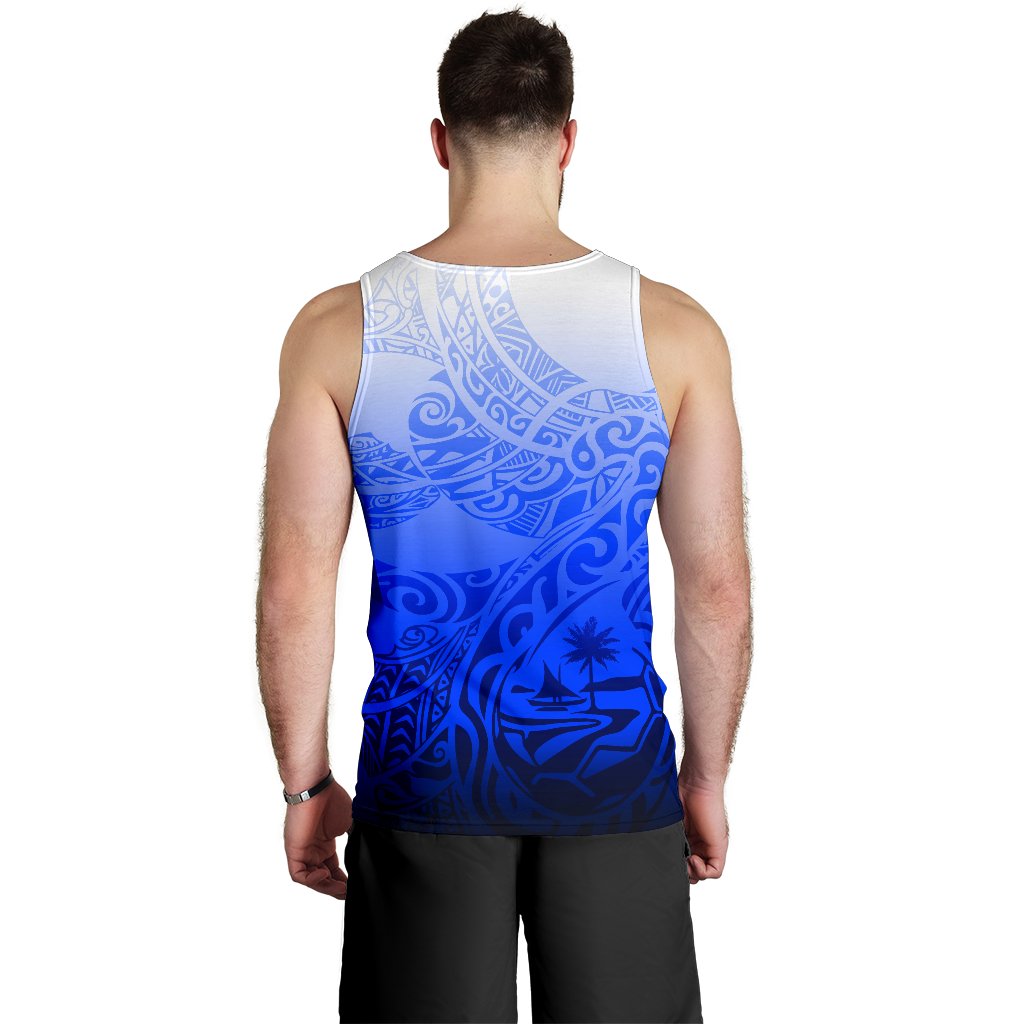 Guam Polynesian Men's Tank Top - Tribal Tattoo With Seal - Polynesian Pride
