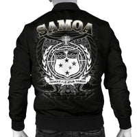 Samoa Polynesian Men's Bomber Jacket - Samoa Eagle - Polynesian Pride