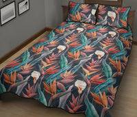 Hawaii Quilt Bed Set Seamless Tropical Flower an Summer AH - Polynesian Pride