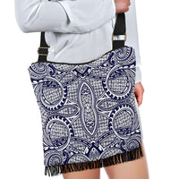 Polynesian Tribal Crossbody Boho Handbag Blue - Polynesian Pride