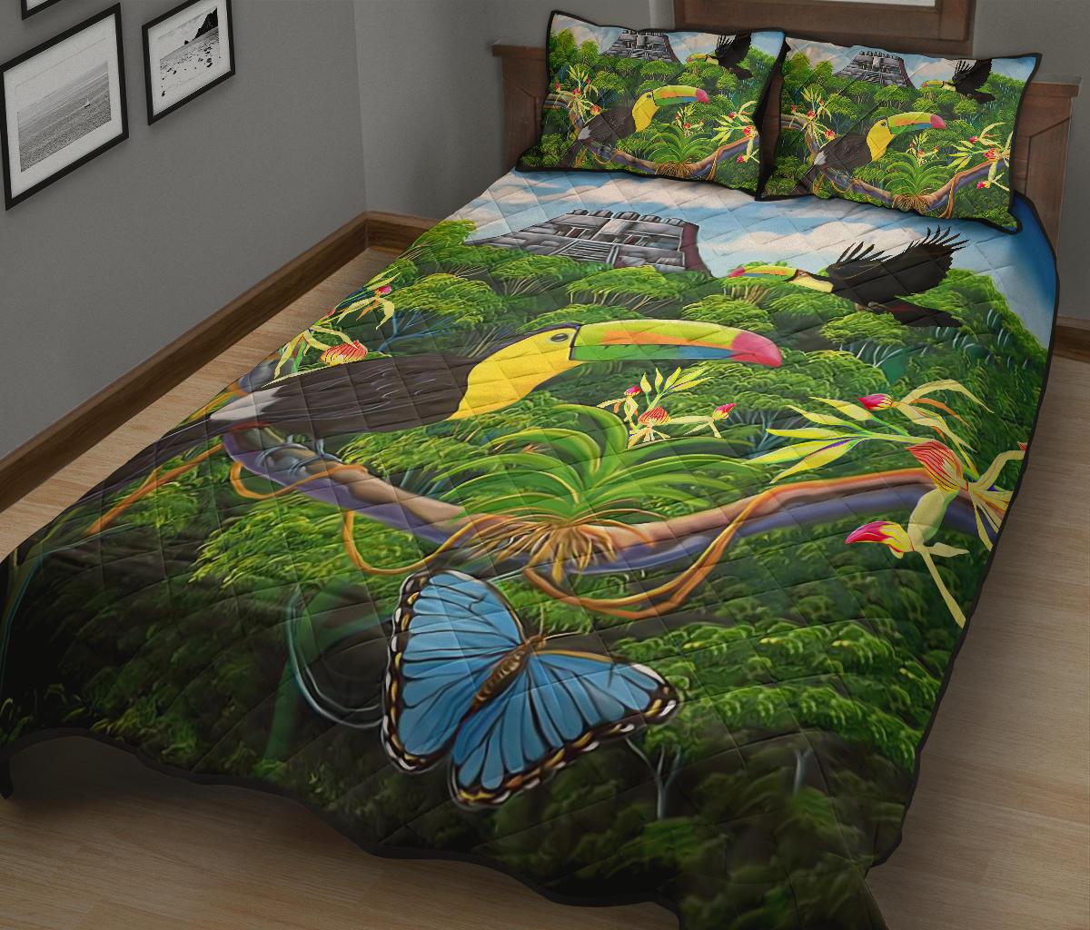 Wonderful Jungle Quilt Bed Set - Polynesian Pride