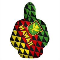 Hawaii HoodieKanaka Maoli Flag - Polynesian Pride