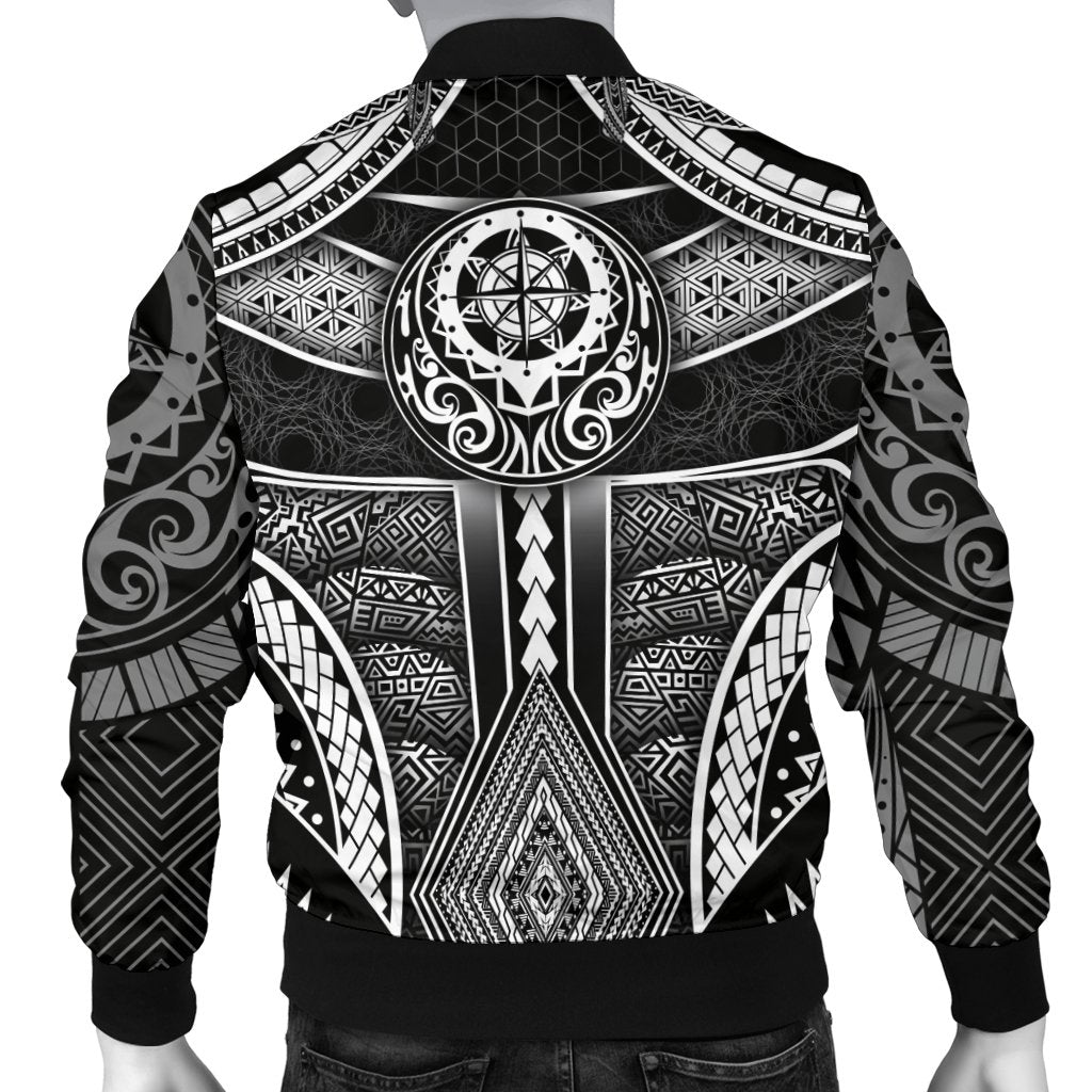 Polynesian Men's Bomber Jacket - Patterns Poly Unique - Polynesian Pride