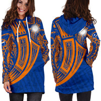 Marshall Islands Polynesian Women's Hoodie Dress - Tribal Tattoo - Polynesian Pride