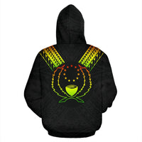 Pohnpei All Over Hoodie Reggae Color Sailor Style - Polynesian Pride