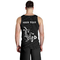 Hawaii Kakau Polynesian Hammerhead Shark Personalized Men's Tank Top - White - Polynesian Pride