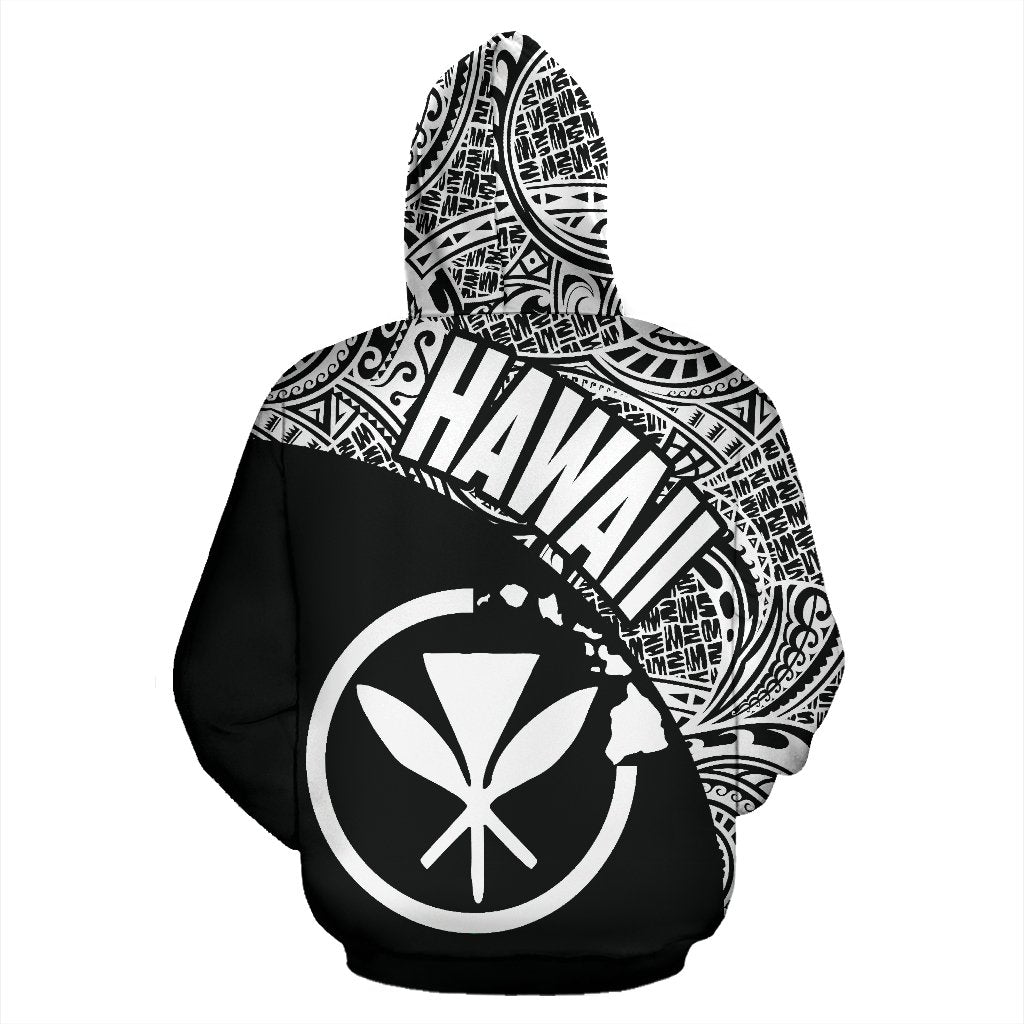 Hawaii Zip up Hoodie Hawaii Kanaka Maoli Polynesian Tattoo 01 - Polynesian Pride