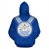 Marshall Islands All Over Hoodie Blue Sailor Style - Polynesian Pride
