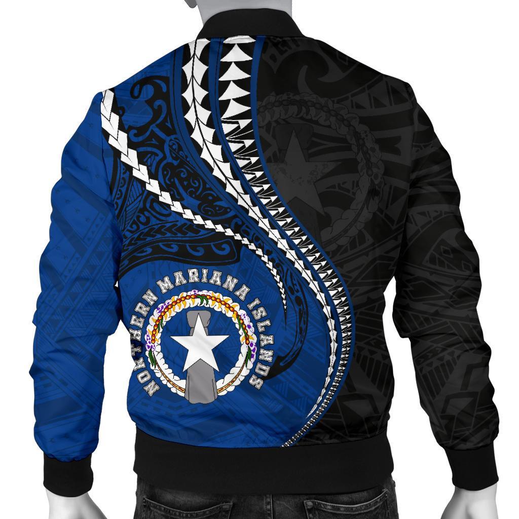 Northern Mariana Islands Men's Bomber Jacket Kanaloa Tatau Gen MP - Polynesian Pride