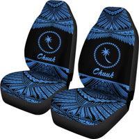 Chuuk Polynesian Car Seat Covers - Pride Blue Version - Polynesian Pride