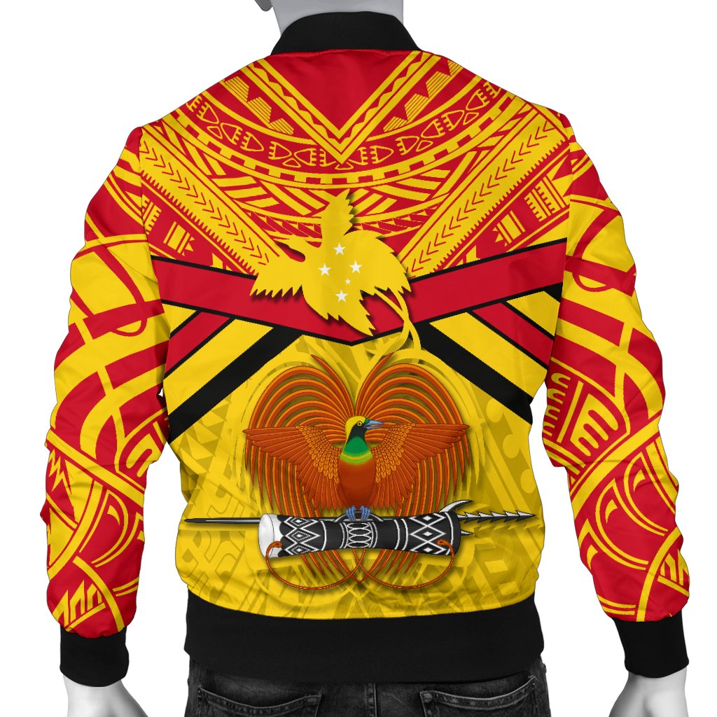 Papua New Guinea Rugby Men Bomber Jacket PNG - The Kumuls - Polynesian Pride
