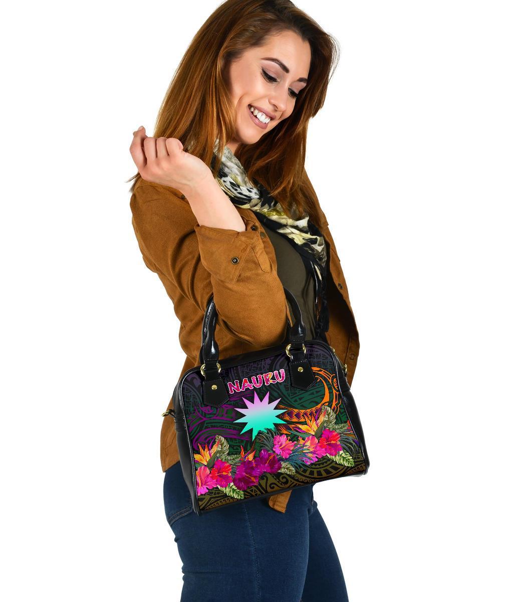 Nauru Shoulder Handbag - Summer Hibiscus - Polynesian Pride