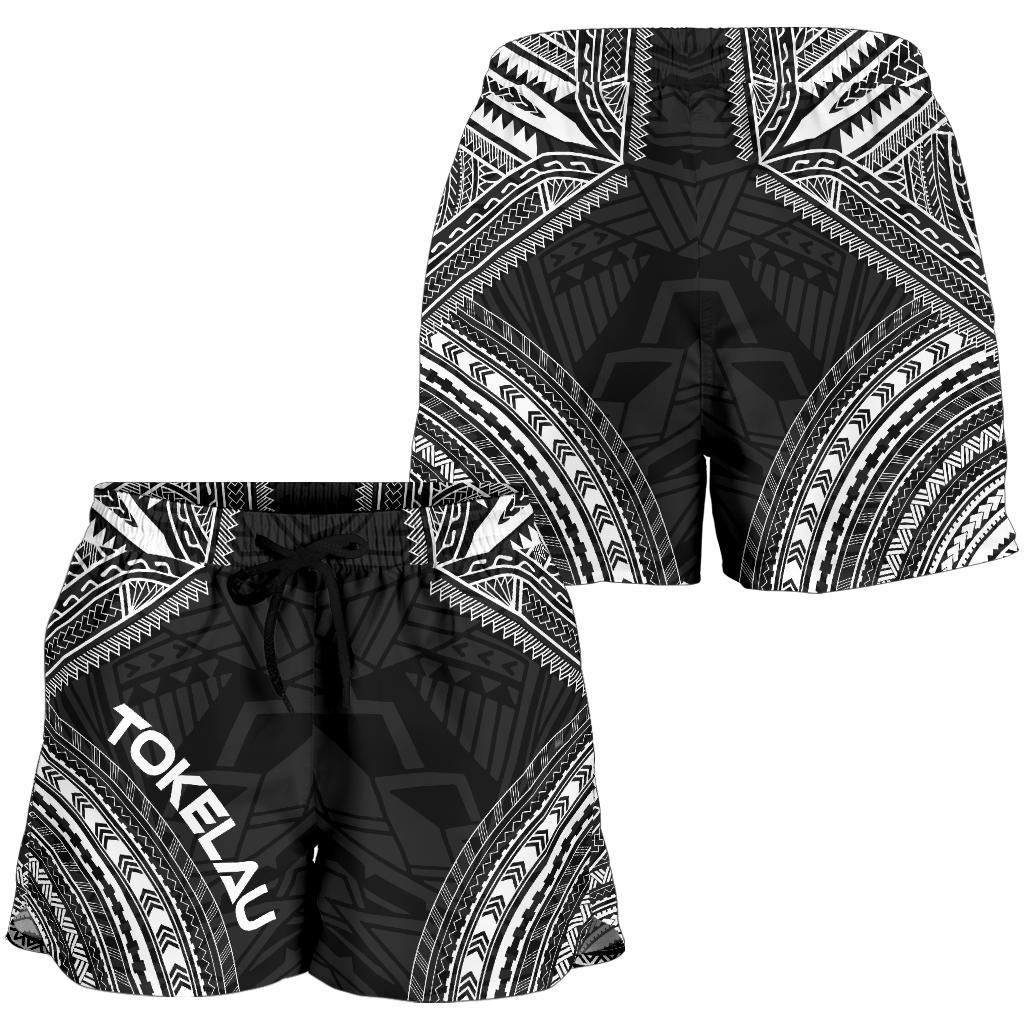 Tokelau Women's Shorts - Polynesian Chief Black Version - Polynesian Pride