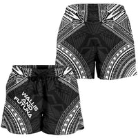 Wallis And Futuna Women's Shorts - Polynesian Chief Black Version - Polynesian Pride