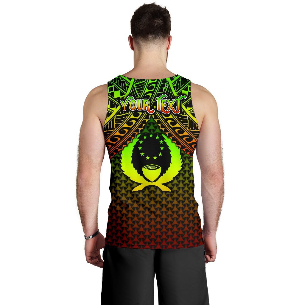 Polynesian Pohnpei Personalised Men's Tank Top - Reggae Vintage Polynesian Patterns - Polynesian Pride