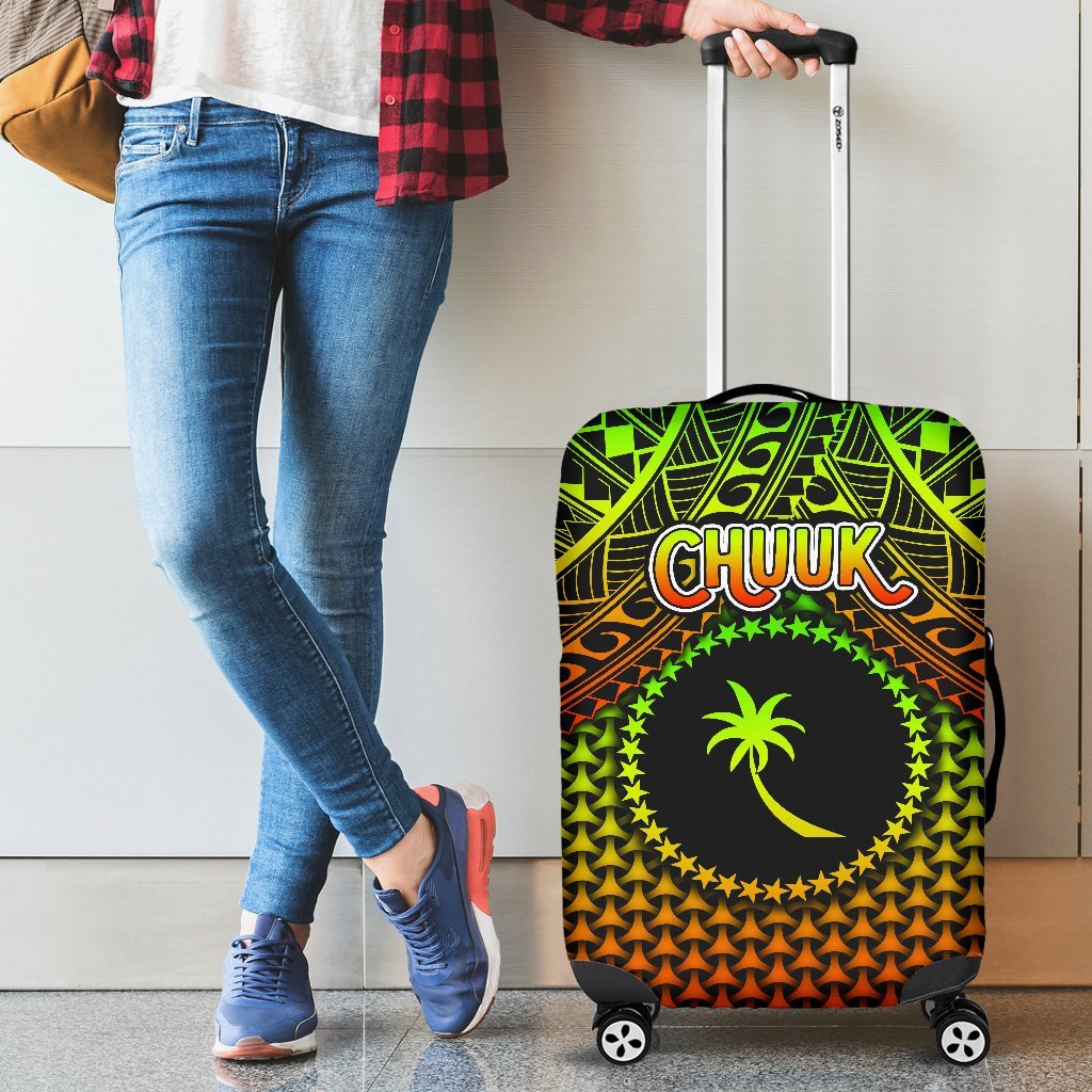 Polynesian Chuuk Luggage Covers - Reggae Vintage Polynesian Patterns Reggae - Polynesian Pride