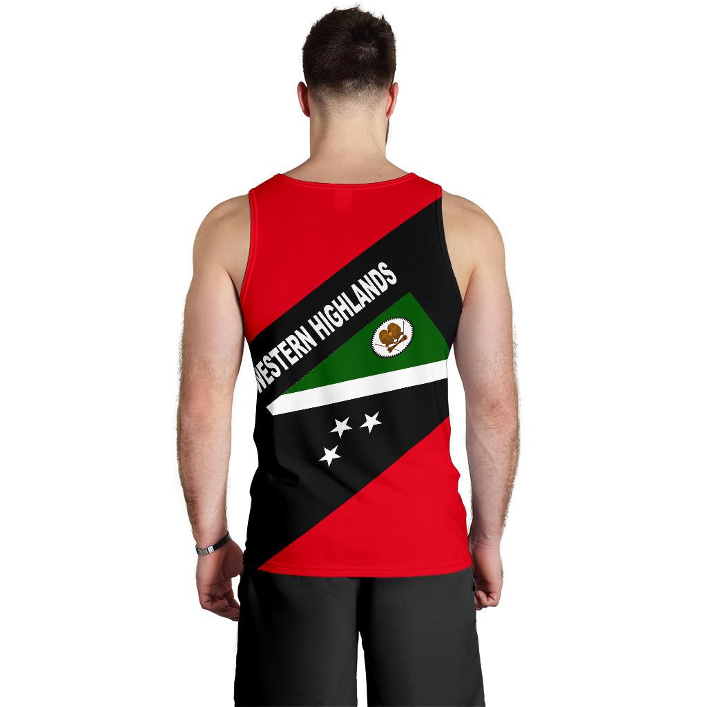 Papua New Guinea Men's Tank Top - Western Highlands Province - Polynesian Pride