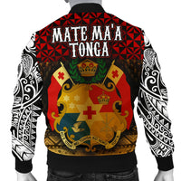 Mate Ma'a Tonga Men's Bomber Jacket - Polynesian Pride