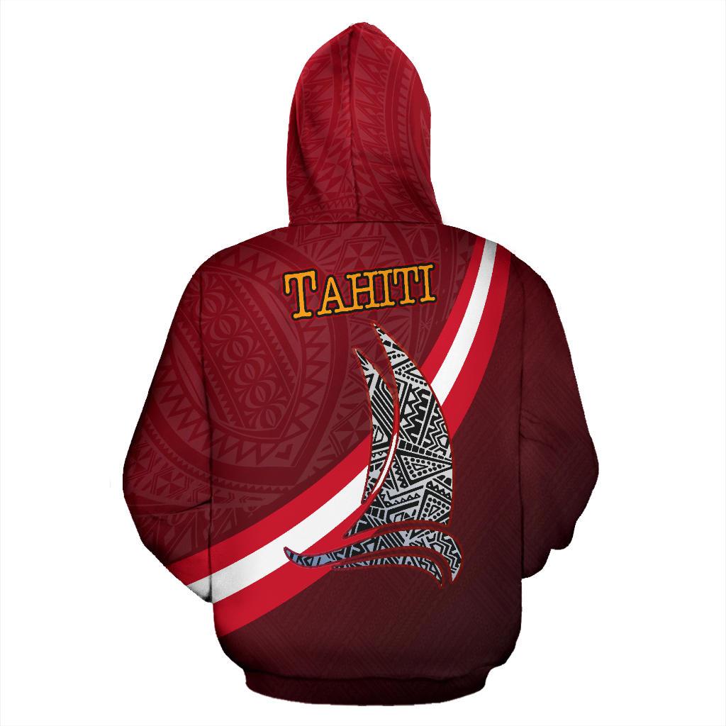 Tahiti Zip up Hoodie Sailing Style - Polynesian Pride