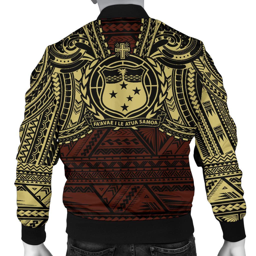 Samoa Spirit Men's Bomber Jacket - Polynesian Pride