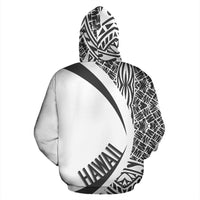 Polynesian Seal of Hawaii Zip Hoodie Circle Shadow Style - Polynesian Pride