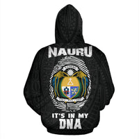 Nauru Zip up Hoodie Nauru Flag Coat of Arms Is In My DNA - Polynesian Pride