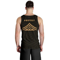 Hawaii Mauna Kea Polynesian Men's Tank Top Gold - Polynesian Pride