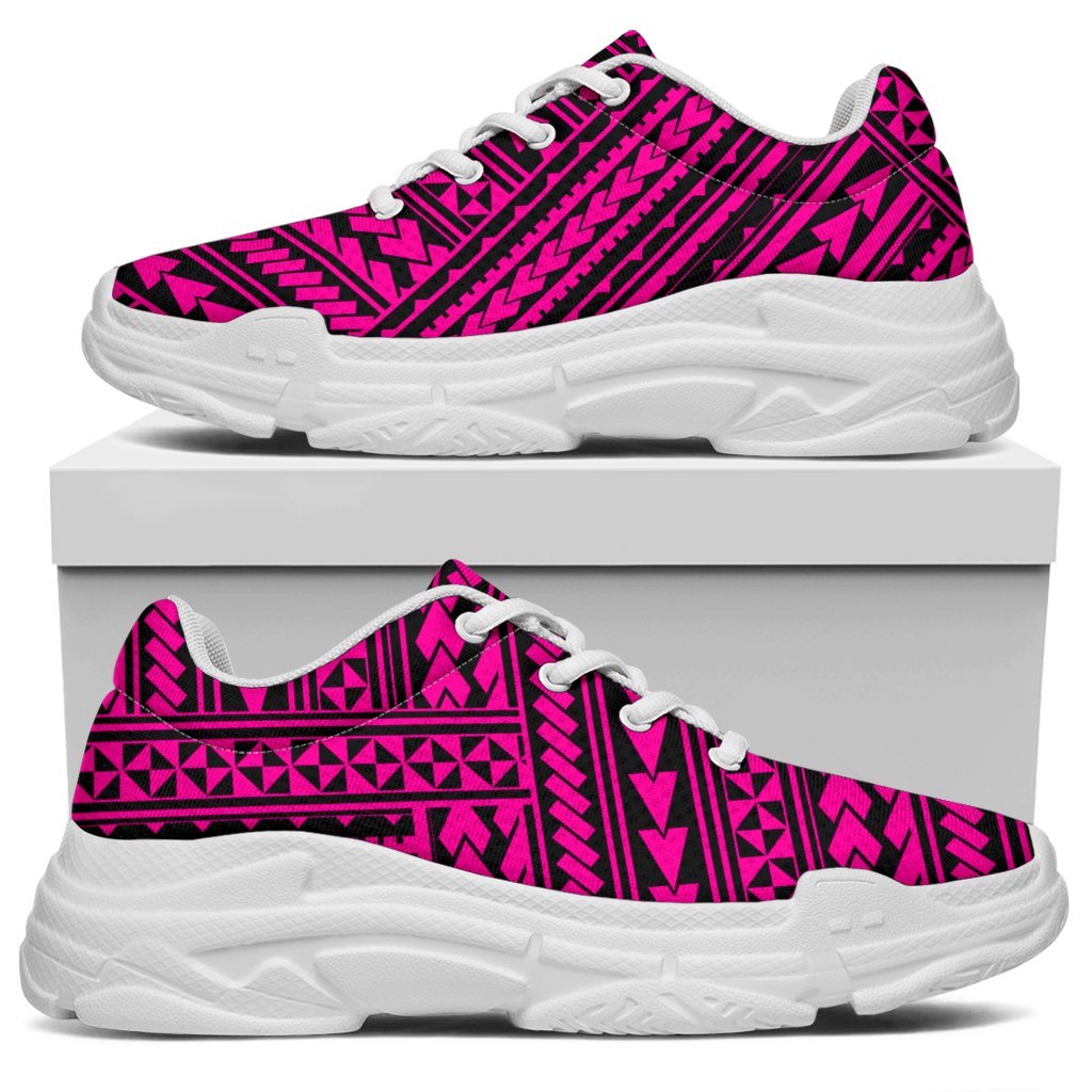 Polynesian Nation Pink Chunky Sneakers - Polynesian Pride