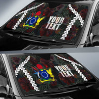 Cook Islands Custom Personalised Auto Sun Shades - Chain Polynesian - Polynesian Pride