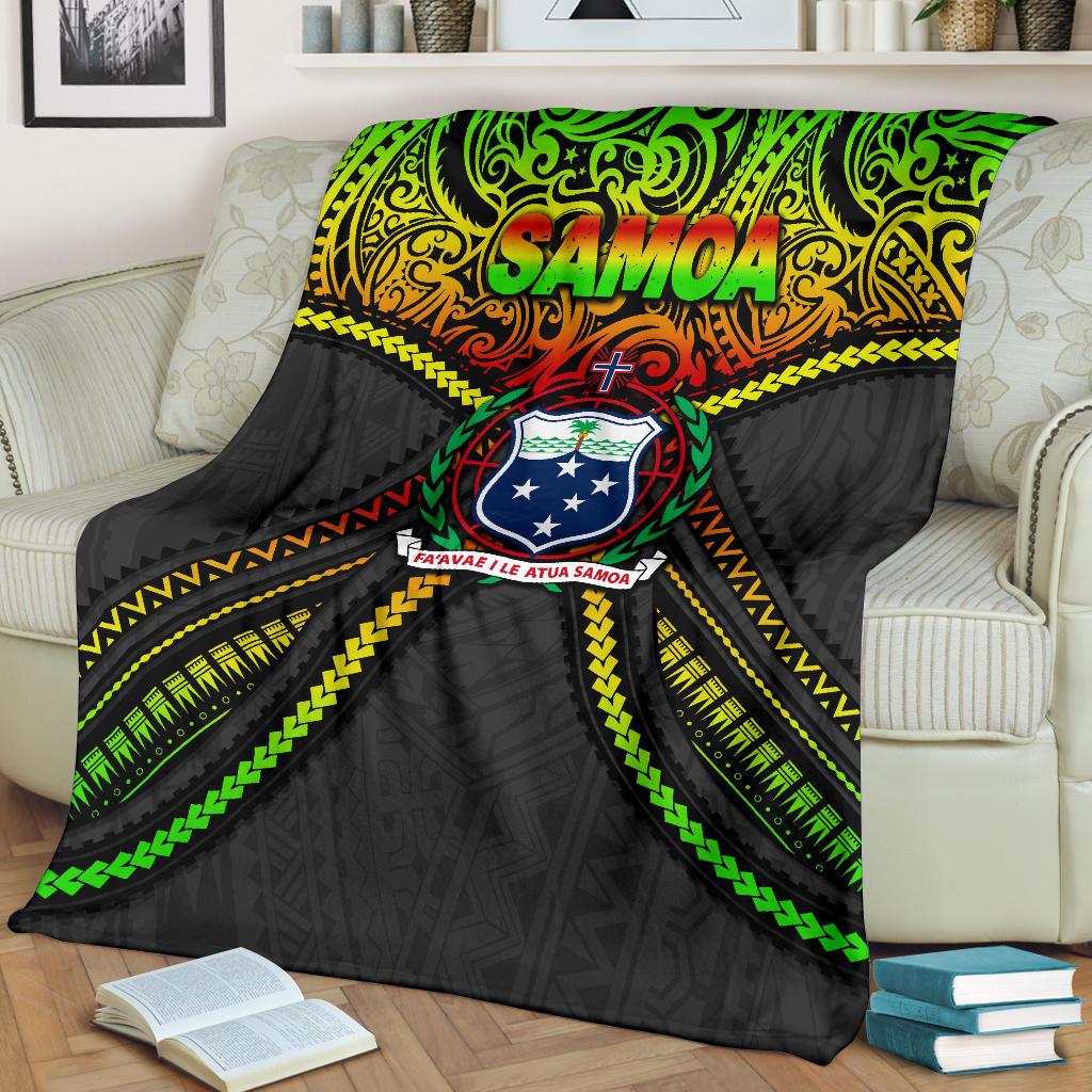 Samoa Premium Blanket Polynesian Tattoo Seashore - Polynesian Pride