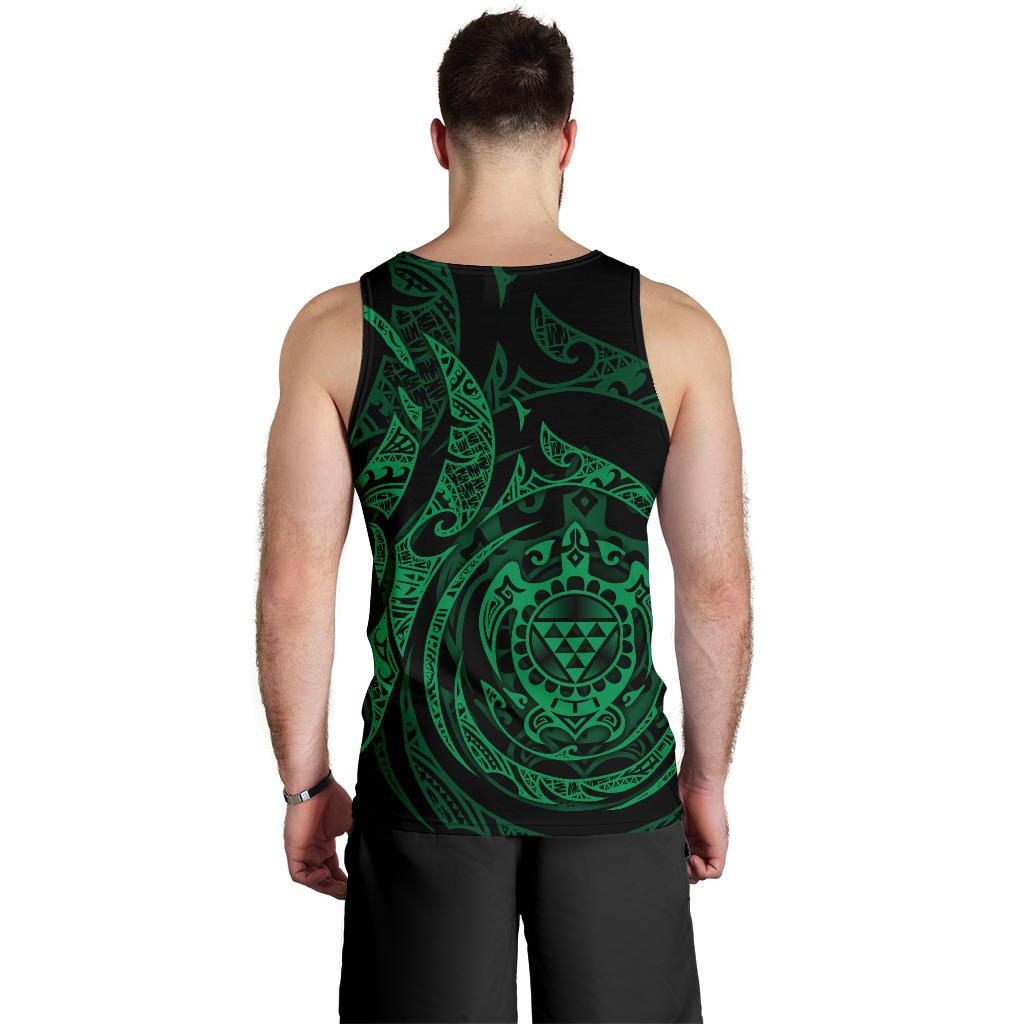 Polynesian Hawaii Men's Tank Top - Green Turtle Tribal - Polynesian Pride