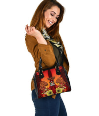 Fiji Custom Personalised Shoulder Handbag - Tribal Tuna Fish - Polynesian Pride