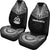 Vanuatu Car Seat Cover - Vanuatu Coat Of Arms Polynesian Chief Tattoo Black Version - Polynesian Pride