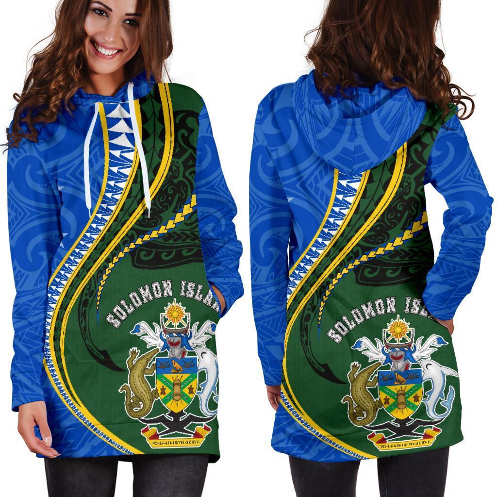 Solomon Islands Hoodie Dress Kanaloa Tatau Gen SI - Polynesian Pride