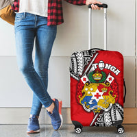 Tonga Rugby Luggage Covers Polynesian Style Pinwheel - Polynesian Pride